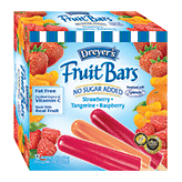 Nestle Outshine fruit bars; strawberry, raspberry, tangerine, no sugar added, made w/real fruit or fruit juice, 12ct Left Picture